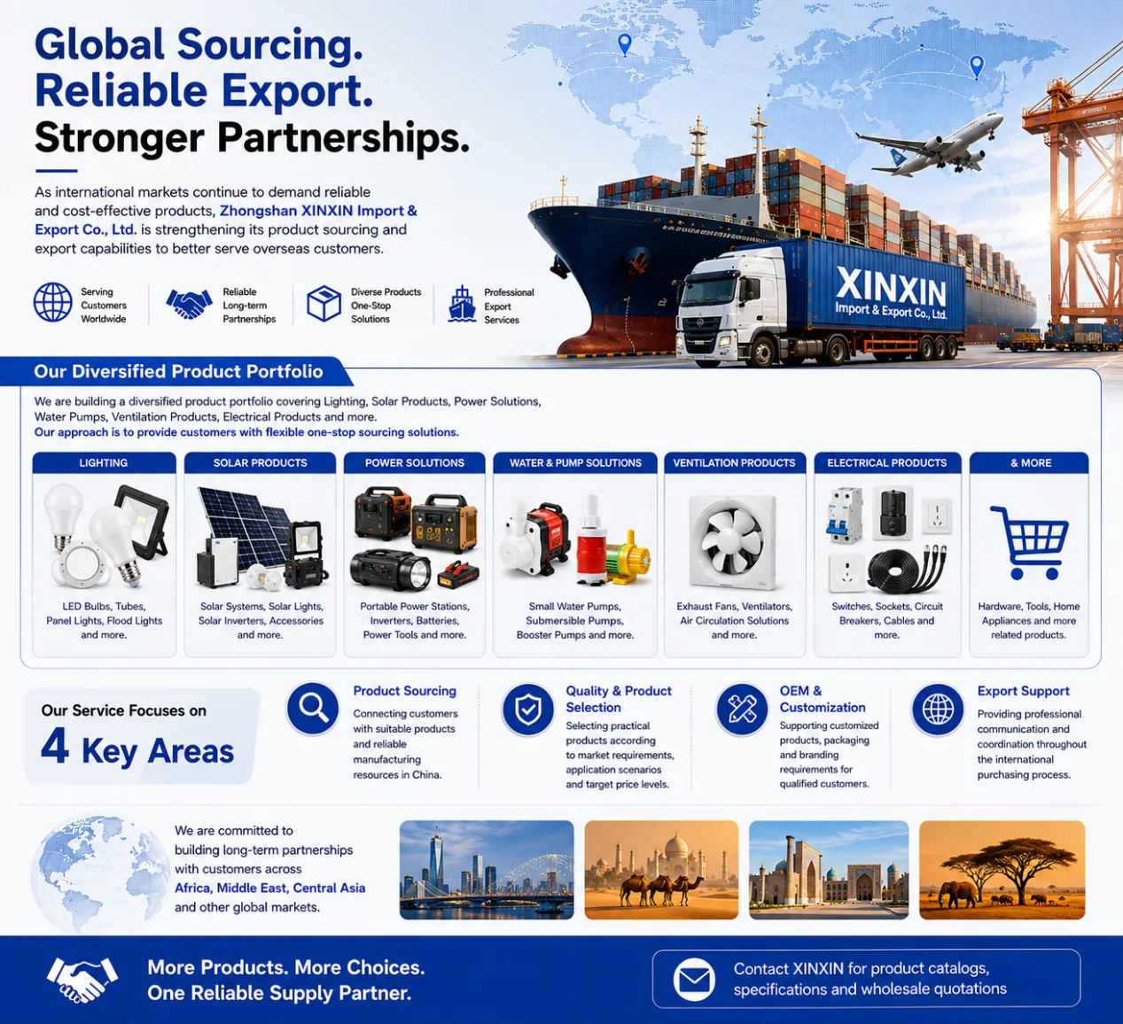 XINXIN Strengthens Product Sourcing & Export Capabilities